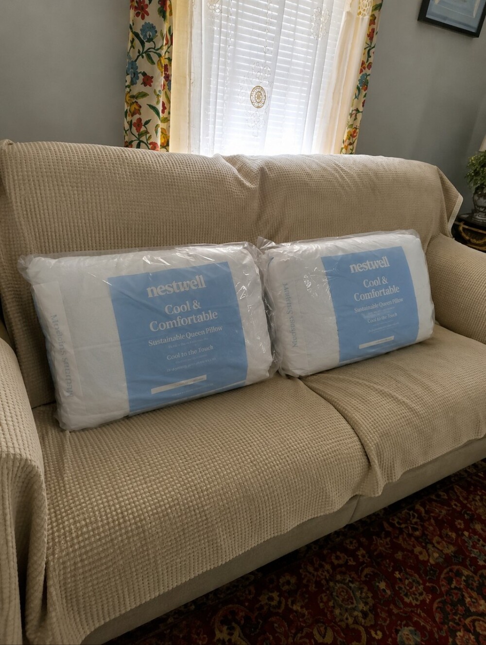 New Nestwell Cool & Comfortable Medium Support White Pillow - Pack of 2